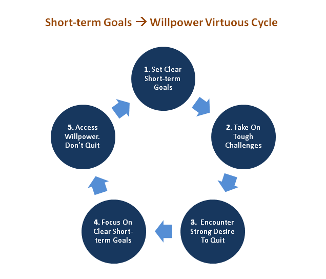 Goal Setting - Willpower - Virtuous Cycle